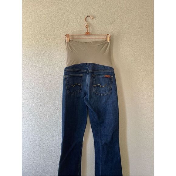 7 for all mankind flared maternity‎ jeans size 25 - Picture 3 of 8